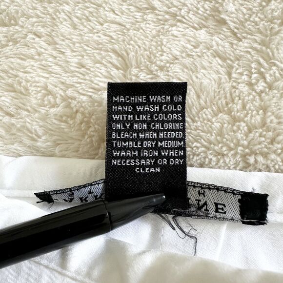 Larry Levine Skort Skirt Size 12 White Cotton Spandex Stretch - Picture 8 of 9